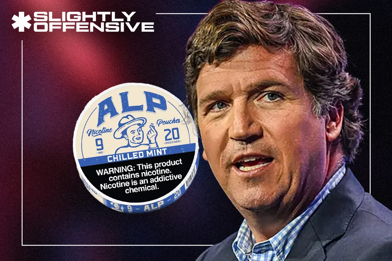 tucker Carlson nicotine pouch alp zyn 