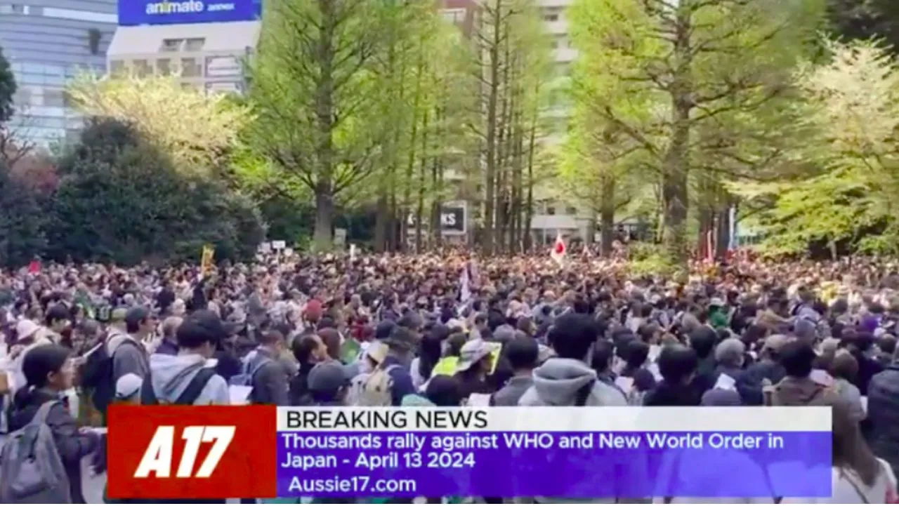 Watch: Massive Protests Erupt in Japan Over WHO’s Pandemic Treaty